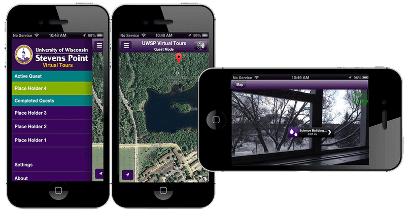 UWSP Tours app screenshot