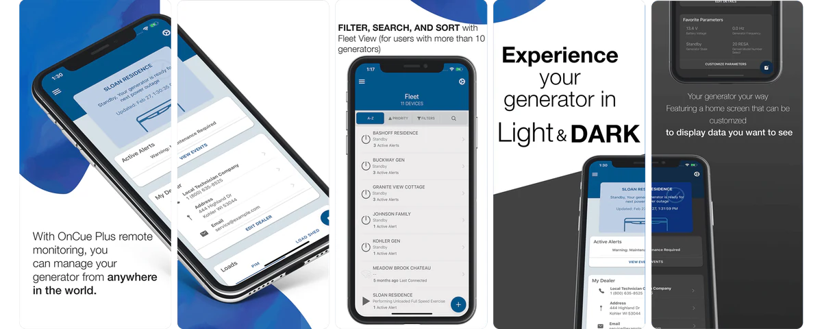 OnCue Plus app screenshot